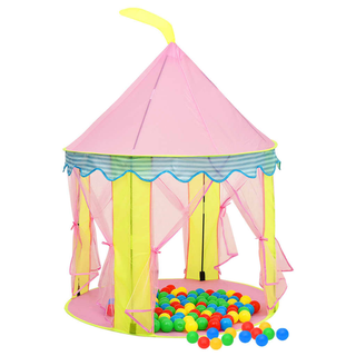 vidaXL Children Play Tent Pink 100x100x127 cm - Giant Lobelia