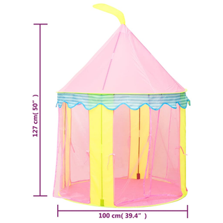 vidaXL Children Play Tent Pink 100x100x127 cm - Giant Lobelia