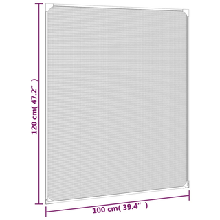 vidaXL Magnetic Insect Screen for Windows White 100x120 cm - Giant Lobelia