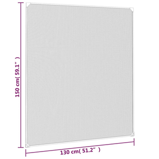 vidaXL Magnetic Insect Screen for Windows White 130x150 cm - Giant Lobelia