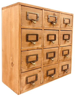 Storage Drawers (12 drawers) 35 x 15 x 34cm - Giant Lobelia