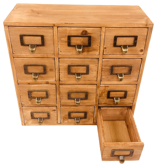 Storage Drawers (12 drawers) 35 x 15 x 34cm - Giant Lobelia