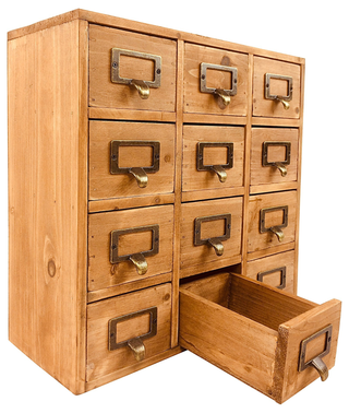 Storage Drawers (12 drawers) 35 x 15 x 34cm - Giant Lobelia