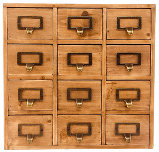 Storage Drawers (12 drawers) 35 x 15 x 34cm - Giant Lobelia