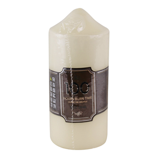 100 Hour Burn Time Pillar Candle - Giant Lobelia