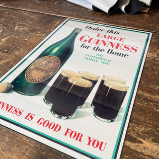 Vintage Metal Sign - Retro Advertising, Large Guinness For Home - Giant Lobelia