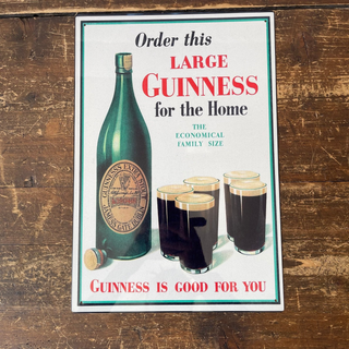 Vintage Metal Sign - Retro Advertising, Large Guinness For Home - Giant Lobelia