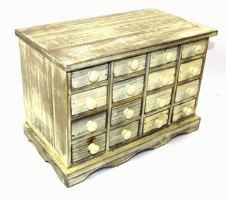 White Storage Drawers 35 x 19 x 24cm - Giant Lobelia