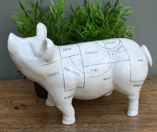 Ceramic Pig Ornament, 32cm - Giant Lobelia