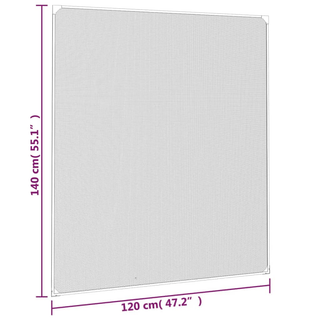 vidaXL Magnetic Insect Screen for Windows White 120x140 cm - Giant Lobelia