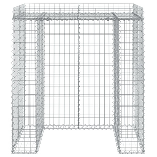 Gabion Wall for Garbage Bin 110x91x120 cm Galvanised Iron - Giant Lobelia