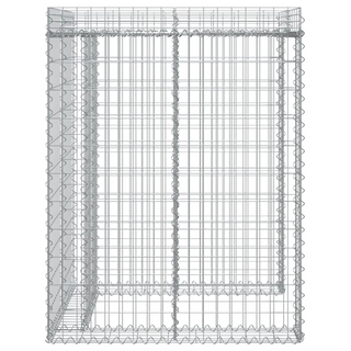 Gabion Wall for Garbage Bin 110x91x120 cm Galvanised Iron - Giant Lobelia