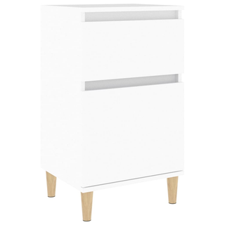 Bedside Cabinet White 40x35x70 cm - Giant Lobelia