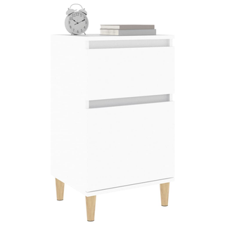 Bedside Cabinet White 40x35x70 cm - Giant Lobelia