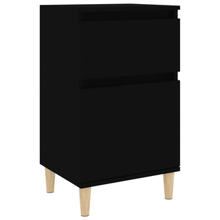 Bedside Cabinet Black 40x35x70 cm - Giant Lobelia