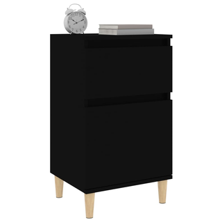 Bedside Cabinet Black 40x35x70 cm - Giant Lobelia