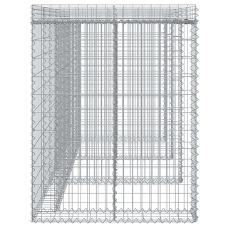 Gabion Wall for Garbage Bin 270x91x120 cm Galvanised Iron - Giant Lobelia