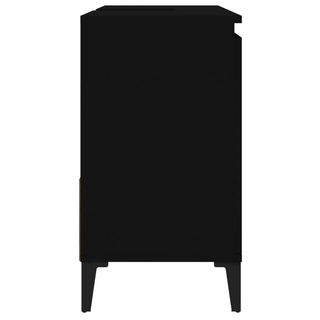 Bathroom Cabinet Black 65x33x60 cm Engineered Wood - Giant Lobelia