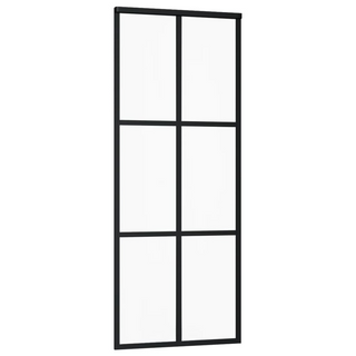 Sliding Door with Hardware Set ESG Glass&Aluminium 76x205 cm - Giant Lobelia