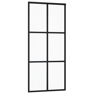 Sliding Door with Hardware Set ESG Glass&Aluminium 90x205 cm - Giant Lobelia