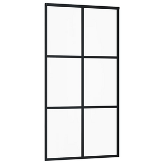 Sliding Door with Hardware Set ESG Glass&Aluminium 102x205 cm - Giant Lobelia