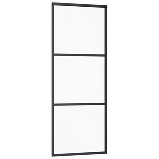 Sliding Door with Hardware Set ESG Glass&Aluminium 76x205 cm - Giant Lobelia