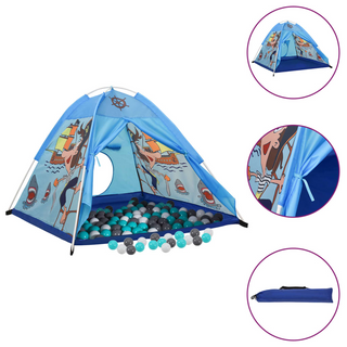 vidaXL Children Play Tent with 250 Balls Blue 120x120x90 cm - Giant Lobelia