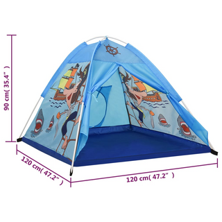 vidaXL Children Play Tent with 250 Balls Blue 120x120x90 cm - Giant Lobelia