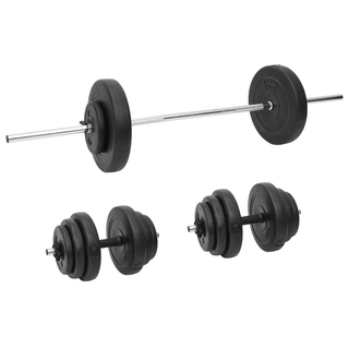 Barbell and Dumbbell with Plates 60 kg - Giant Lobelia