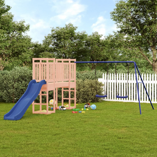 Outdoor Playset Solid Wood Douglas - Giant Lobelia