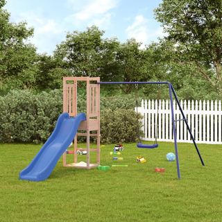 Outdoor Playset Solid Wood Douglas - Giant Lobelia