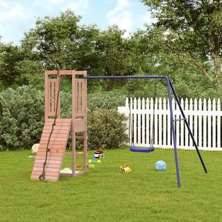 Outdoor Playset Solid Wood Douglas - Giant Lobelia