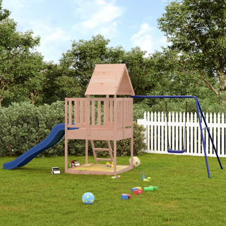 Outdoor Playset Solid Wood Douglas - Giant Lobelia