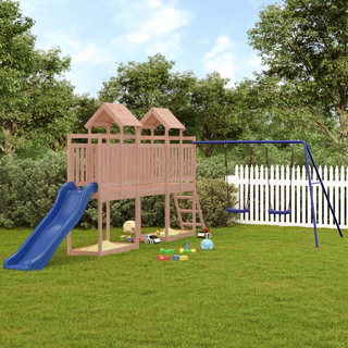 Outdoor Playset Solid Wood Douglas - Giant Lobelia