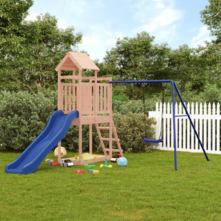 Outdoor Playset Solid Wood Douglas - Giant Lobelia