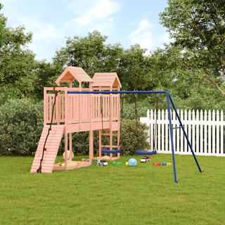 Outdoor Playset Solid Wood Douglas - Giant Lobelia