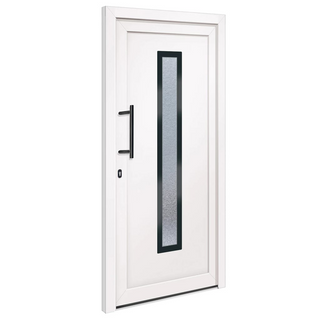 Front Door White 98x208 cm PVC - Giant Lobelia