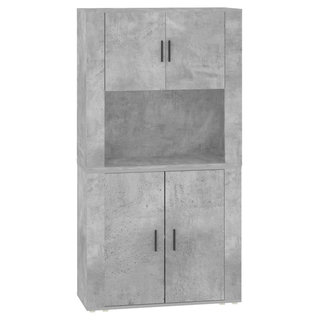 Highboard Concrete Grey Engineered Wood - Giant Lobelia