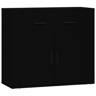 vidaXL Sideboards 3 pcs Black Engineered Wood - Giant Lobelia