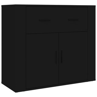 Highboard Black Engineered Wood - Giant Lobelia