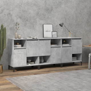 vidaXL Sideboards 3 pcs Concrete Grey 60x35x70 cm Engineered Wood - Giant Lobelia