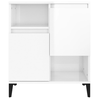 Sideboards 2 pcs High Gloss White 60x35x70 cm Engineered Wood - Giant Lobelia