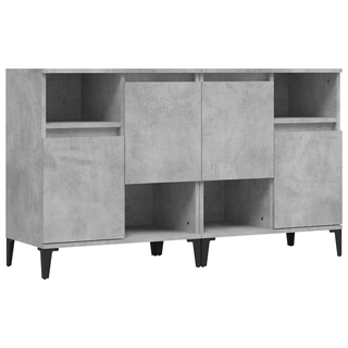 Sideboards 2 pcs Concrete Grey 60x35x70 cm Engineered Wood - Giant Lobelia