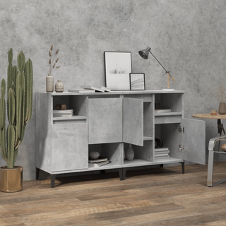 Sideboards 2 pcs Concrete Grey 60x35x70 cm Engineered Wood - Giant Lobelia