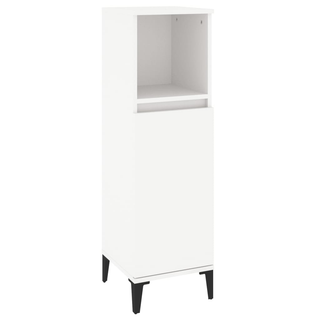 Bathroom Cabinet White 30x30x100 cm Engineered Wood - Giant Lobelia