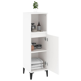 Bathroom Cabinet White 30x30x100 cm Engineered Wood - Giant Lobelia