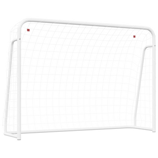 vidaXL Football Goal with Net White 214x75x152 cm Steel&Polyester - Giant Lobelia