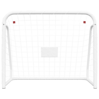 vidaXL Football Goal with Net White 214x75x152 cm Steel&Polyester - Giant Lobelia