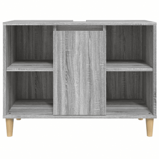 vidaXL Sink Cabinet Grey Sonoma 80x33x60 cm Engineered Wood - GIANT LOBELIA