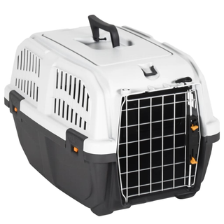 vidaXL Pet Carrier with Metal Door 48x31.5x31 cm Polypropylene - Giant Lobelia